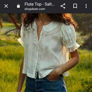 ISO - Doen Flute top in Salt - Small or Medium